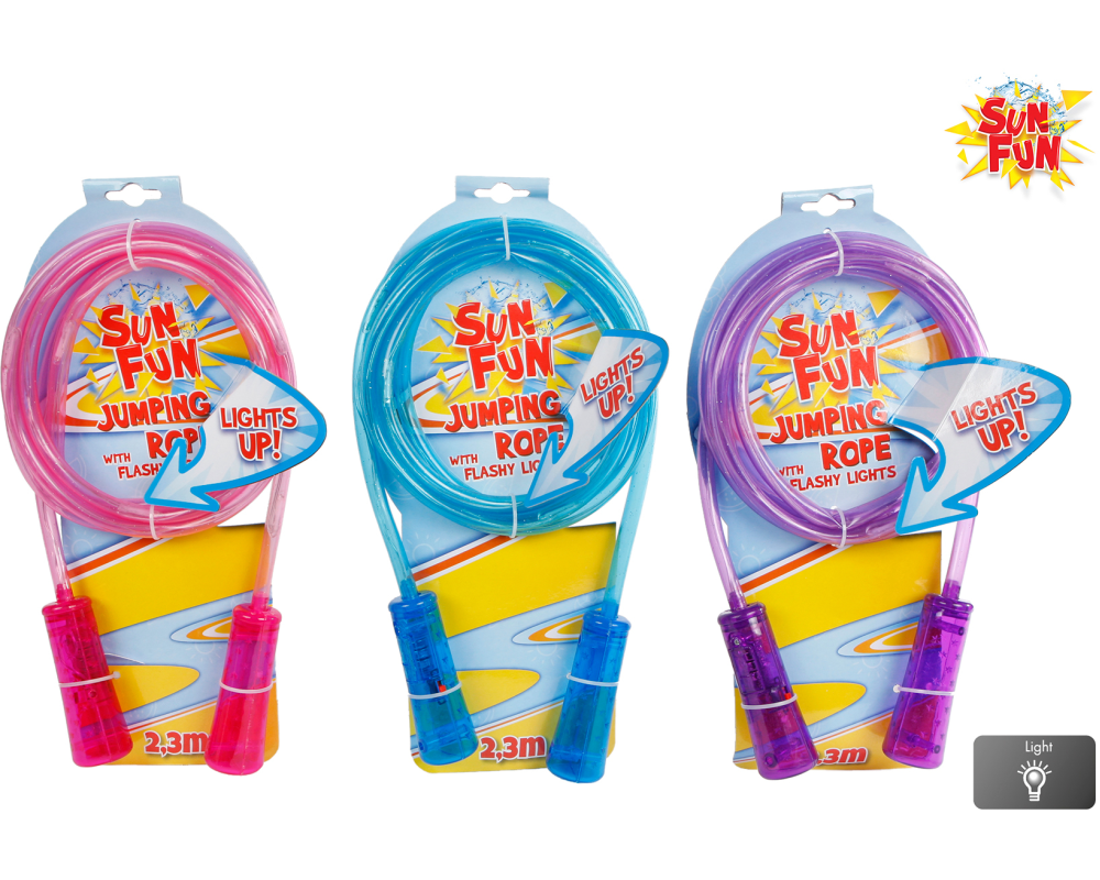 ROOST Sun Fun Springseil 720262 ass. , mit LED 2.3m