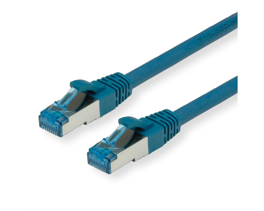 VALUE Patchkabel Cat.6A (Class EA) S/FTP (PiMF), LSOH, blau, 7 m