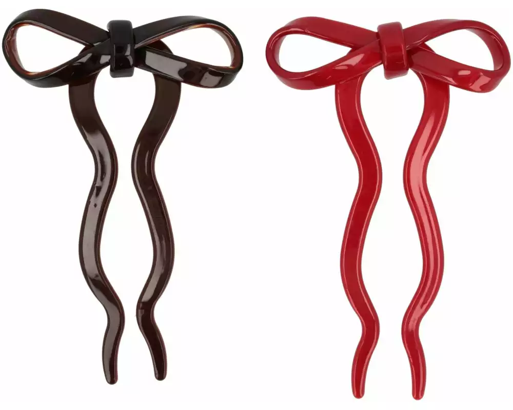 Trisa Accessoires Haarnadeln Set Braun/Rot