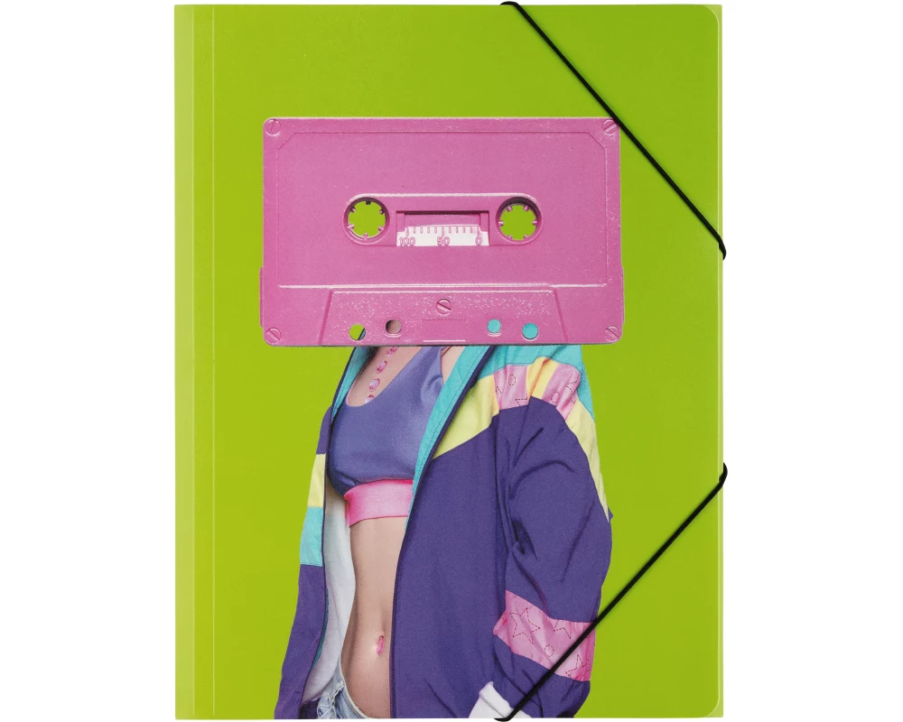 PAGNA Gummizugmappe A4 21695-15 Zine Kultur Motiv