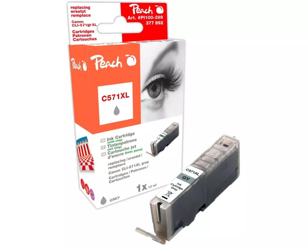 Peach Tinte Canon CLI-571XLGY Grey