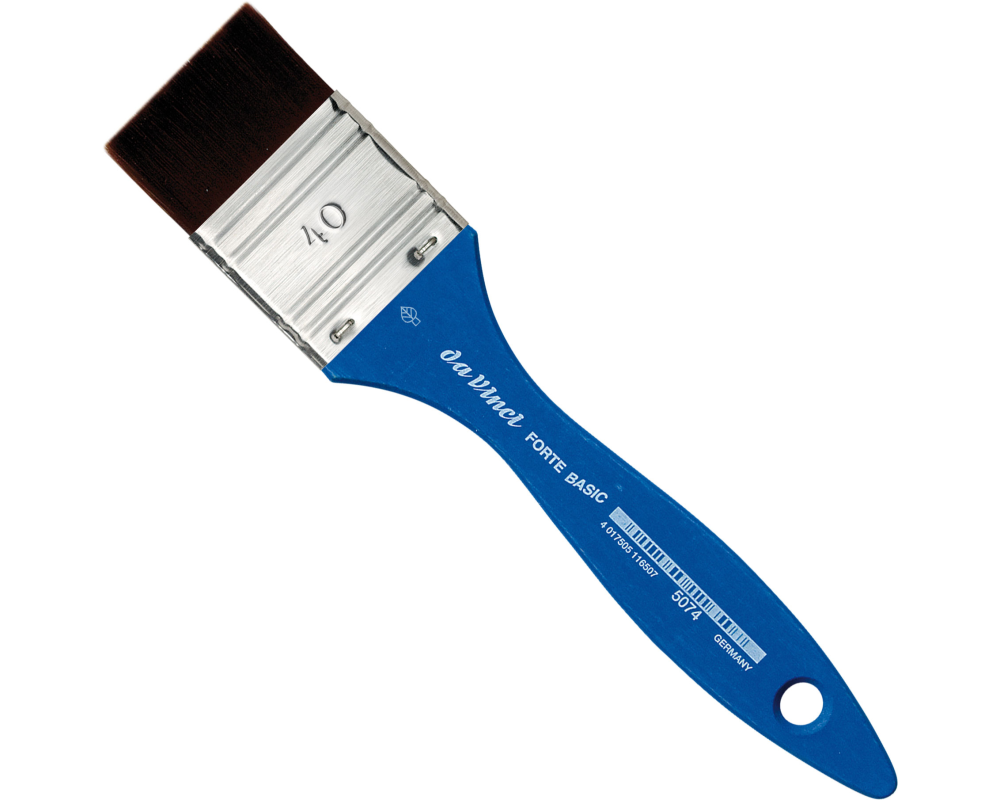 DA VINCI Flachpinsel Forte Basic VA-5074_40 Grösse 40, Synthetik