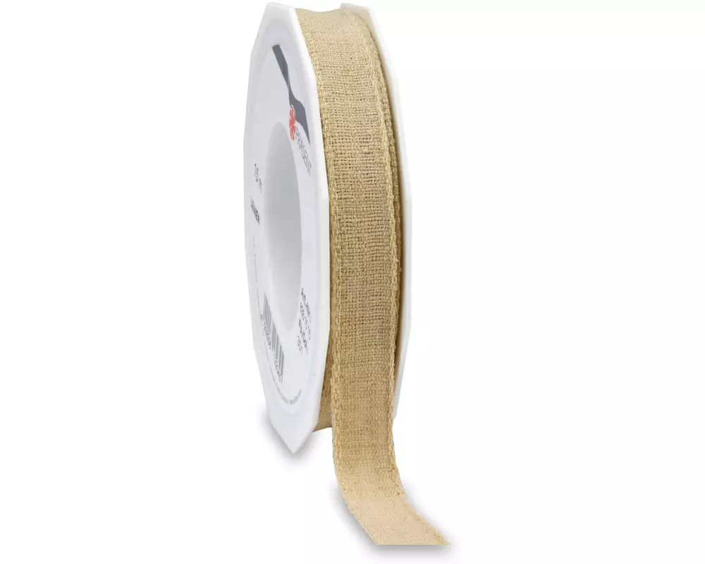 Pattberg Textilband Leinen 15 mm x 15 m, Nature