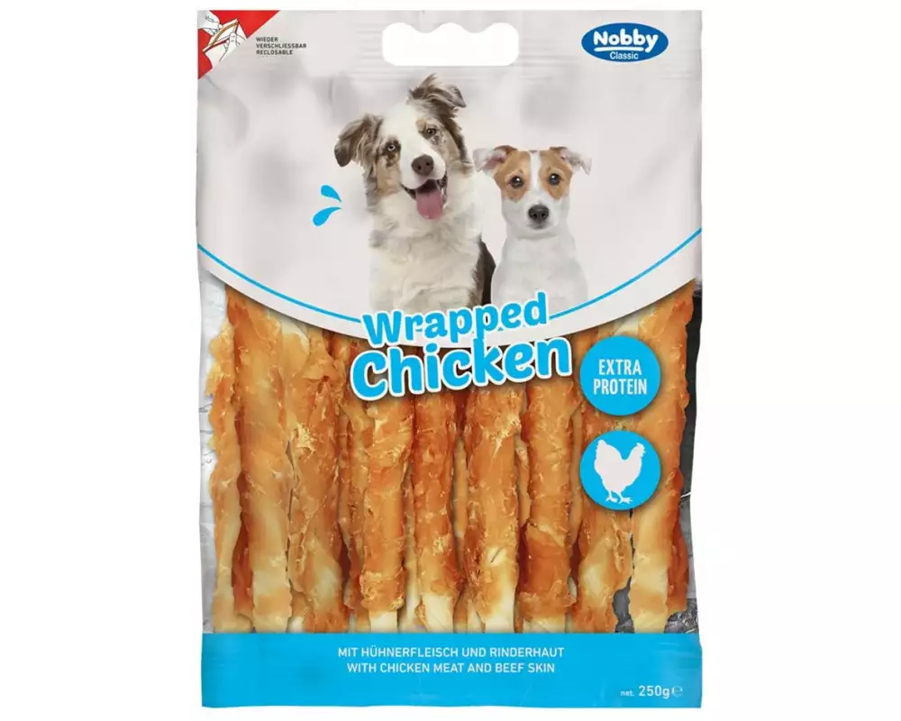 Nobby Kausnack StarSnack Classic Wrapped Chicken, 250 g