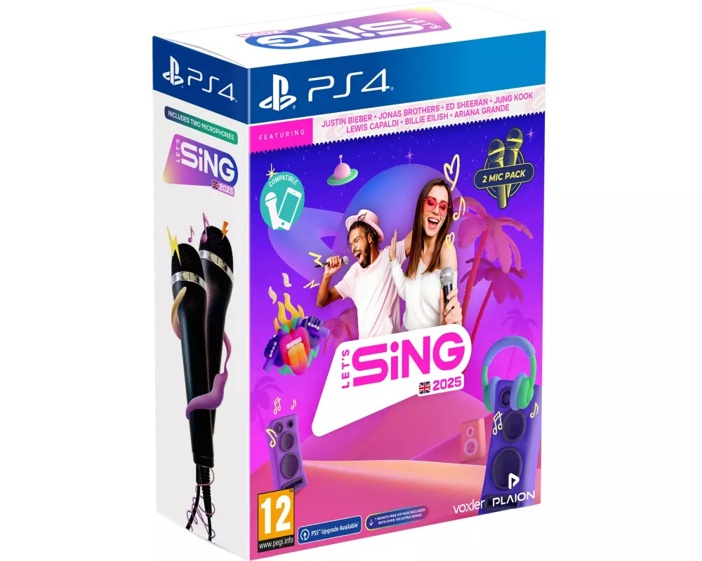 GAME Let's Sing 2025 International Version + 2 Mics