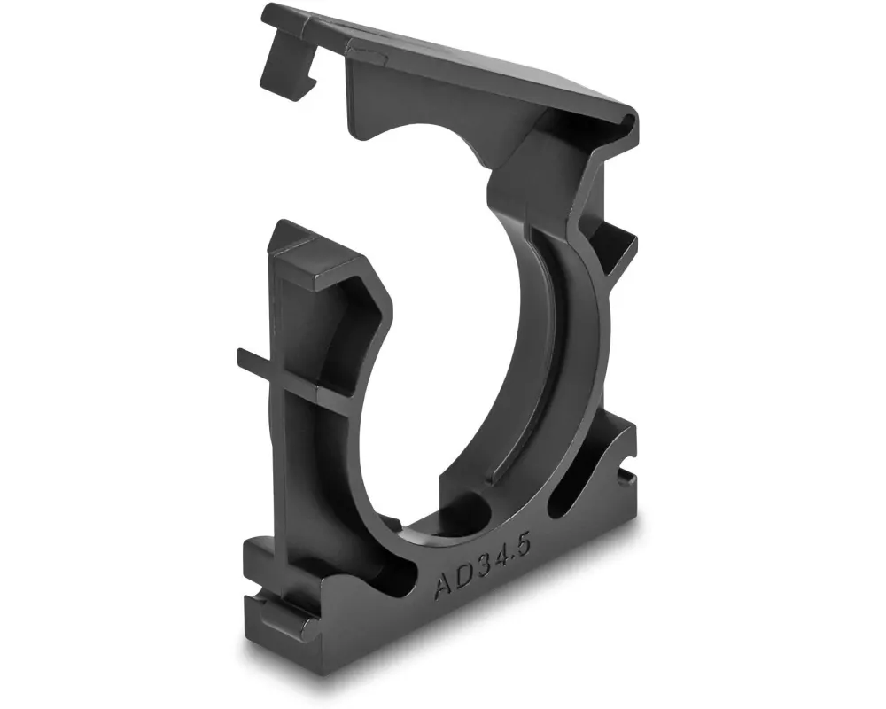 Delock Kabelschlauchhalter 34.5 mm, 4 Stück, Schwarz