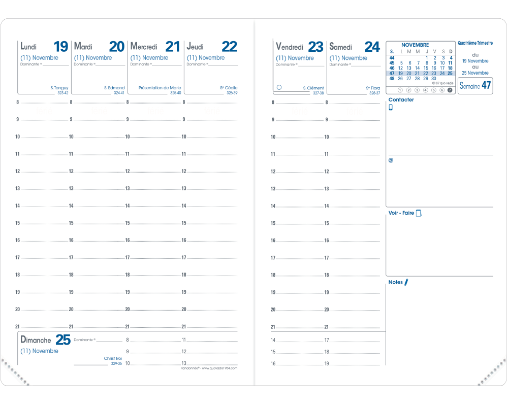 QUO-VADIS Ersatzinhalt+ Randonnee 2026 003014Q 1W/2S Impala/Club FR 9x12.5cm