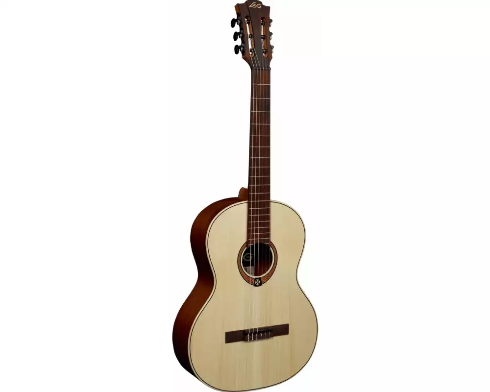 LAG Guitars Occitania OC70 Fichte massiv Sapelli Satin