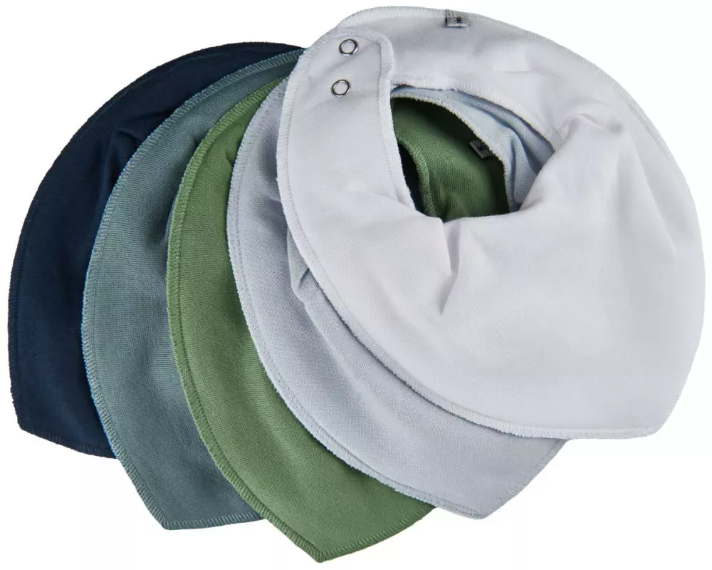 pippi Dreieckstuch Bandana Lätzchen 5er-Set Lead