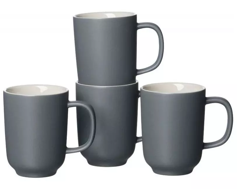 Ritzenhoff & Breker Kaffeetasse Jasper 4 Stück, Grau