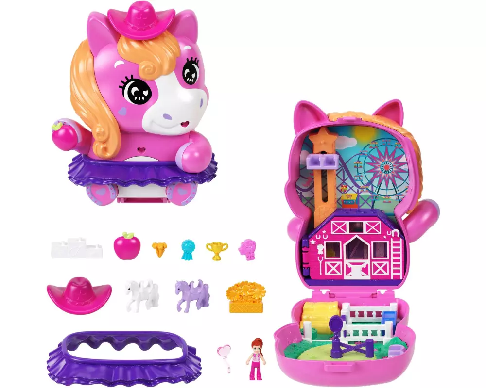 Polly Pocket Spielset Pony Rodeo Schatulle