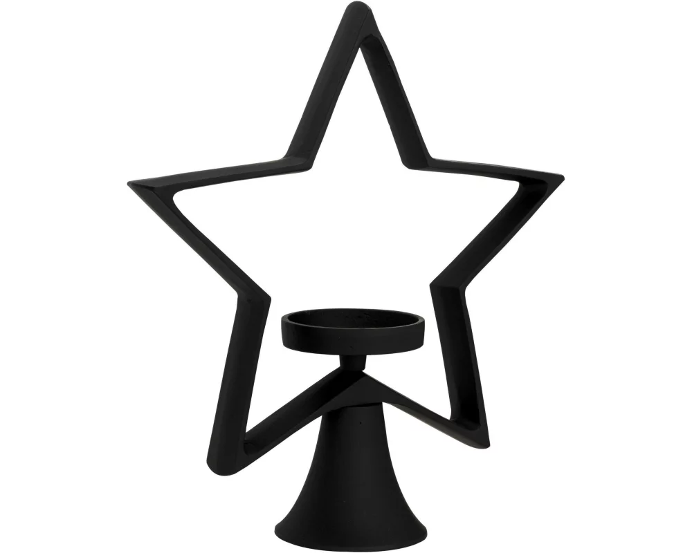 EGLO Weihnachtswindlicht Stern Mukayle 34 cm, Schwarz