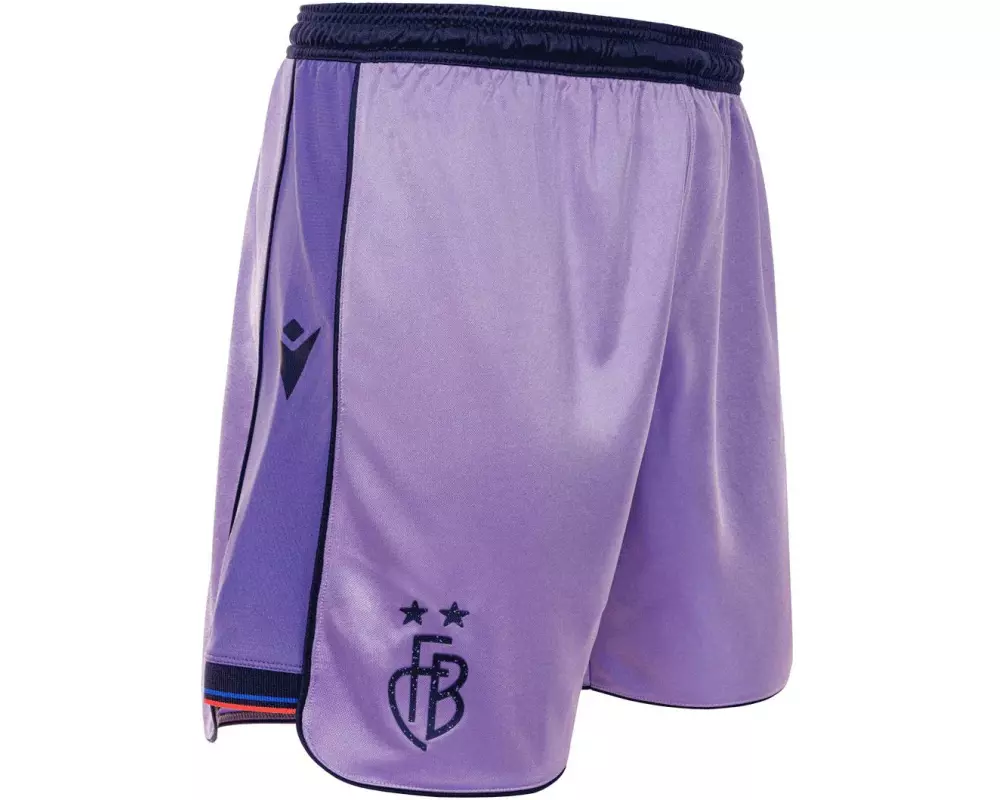 Macron FC Basel Auswärtsshorts Junior 25/26 140/M, Lavendel