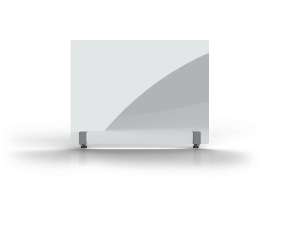 MAGNETOPLAN Hygienewand 500x850mm 11029080 Acrylglas, mit Klemmhalter