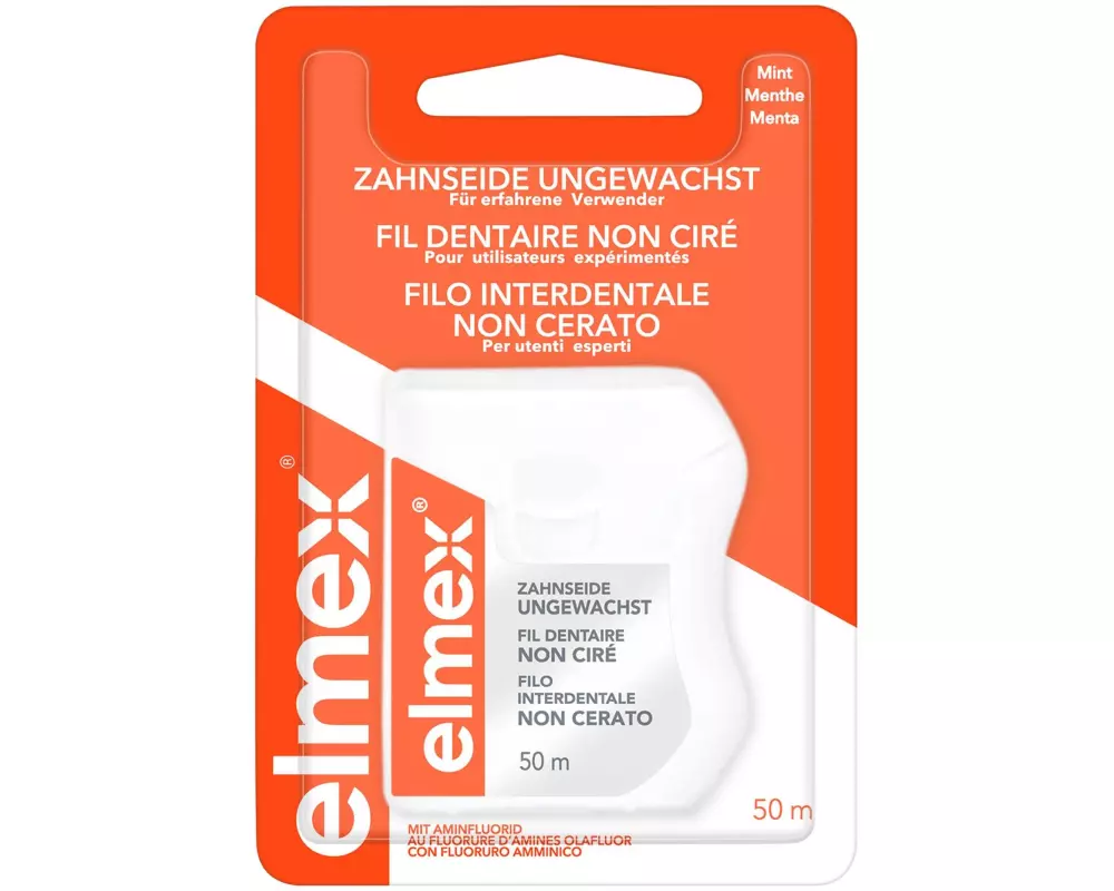 elmex Zahnseide ungewachst 50 m