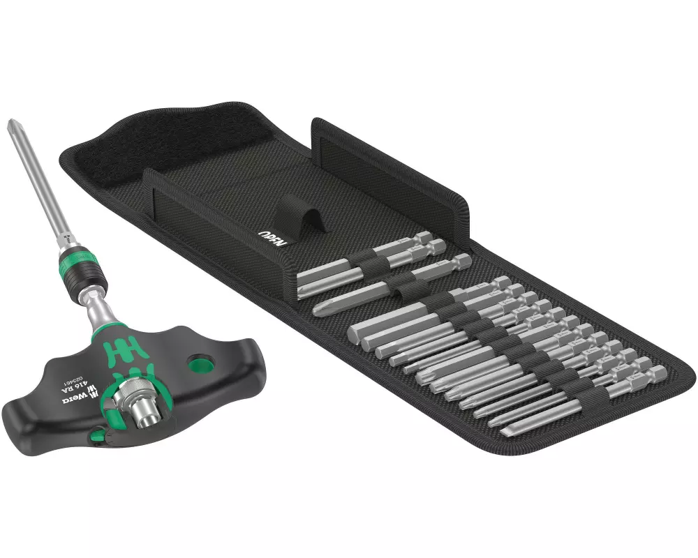 Wera Bit-Set Kraftform Kompakt 400 RA Set 1, 17-teilig