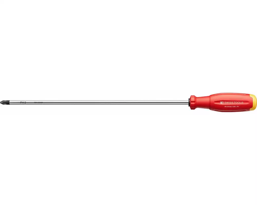 PB Swiss Tools PH-Kreuzschraubenzieher SwissGrip Evo PB 38190.2-300 Rot