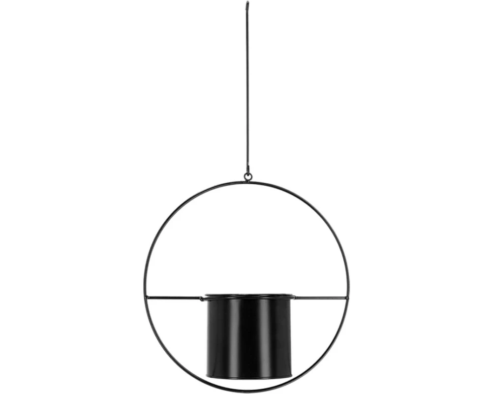 Esschert Design Pflanzenhänger Runde dekorative Wandpflanzschale aus Metall