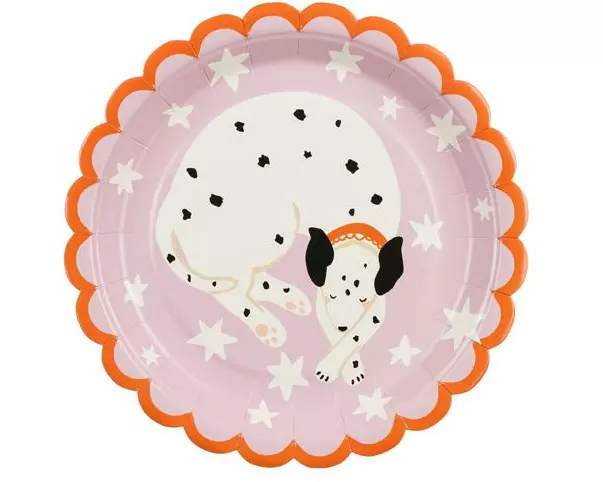 Partydeco Einwegteller Dalmatiner 18 cm, 6 Stück