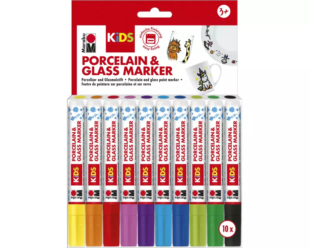 Marabu Porzellan- und Glasmarker Kids 10 Stück