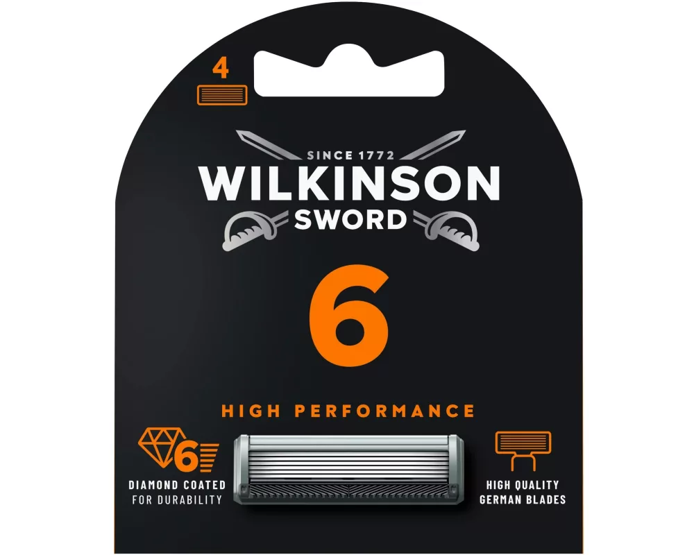 Wilkinson Rasierklingen zu 6 High-Performance Rasierer 4 Stück