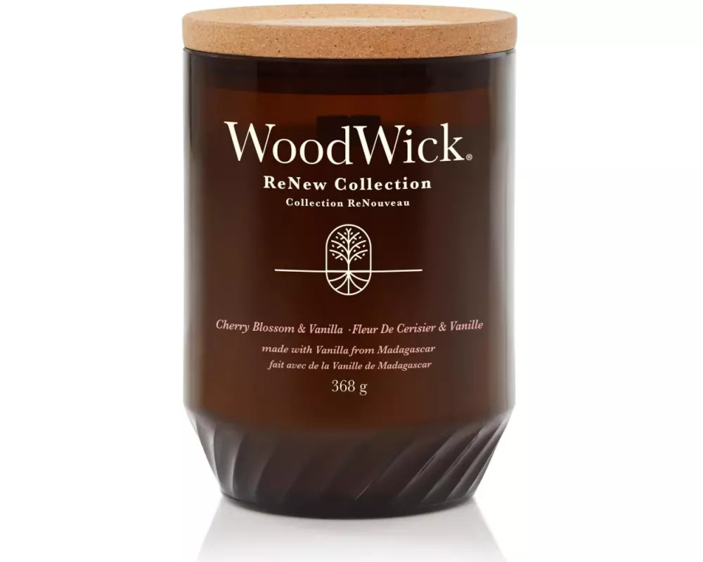 Woodwick Duftkerze Cherry Blossom & Vanilla ReNew Large Jar