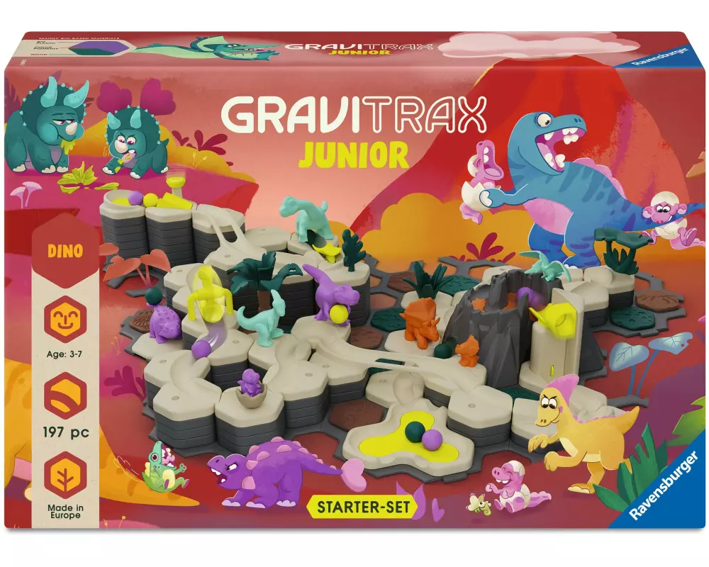Ravensburger Kugelbahn GraviTrax Junior Starter-Set XXL Dino