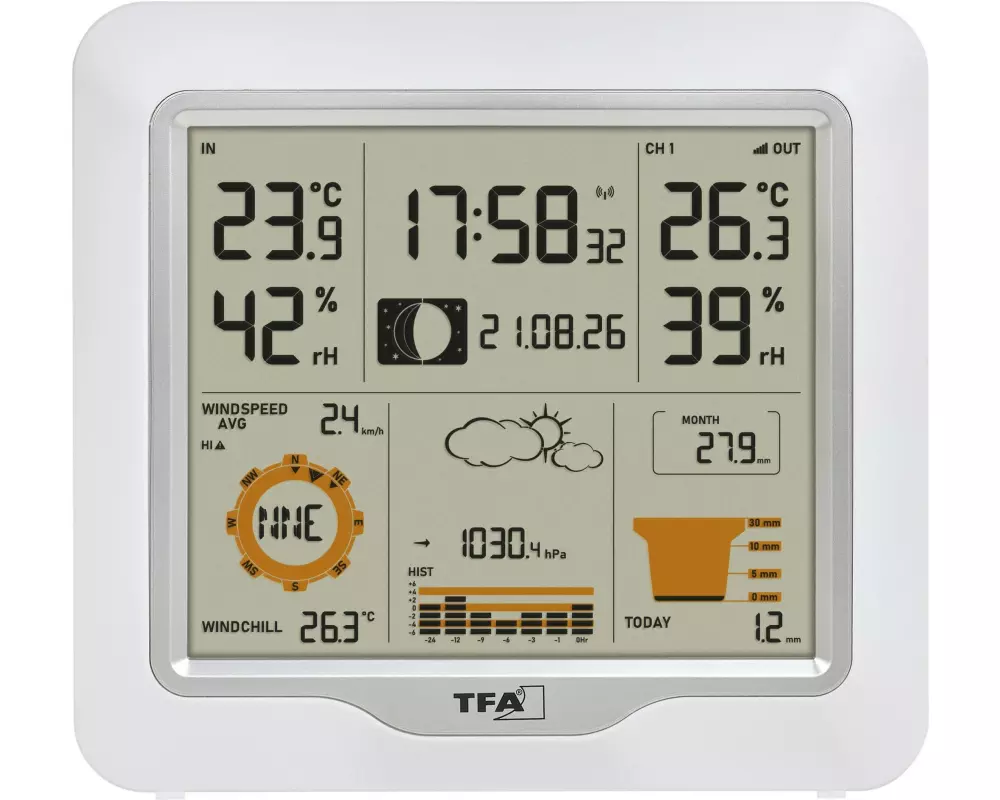 TFA Dostmann Weather One Funk, mit Kombisender