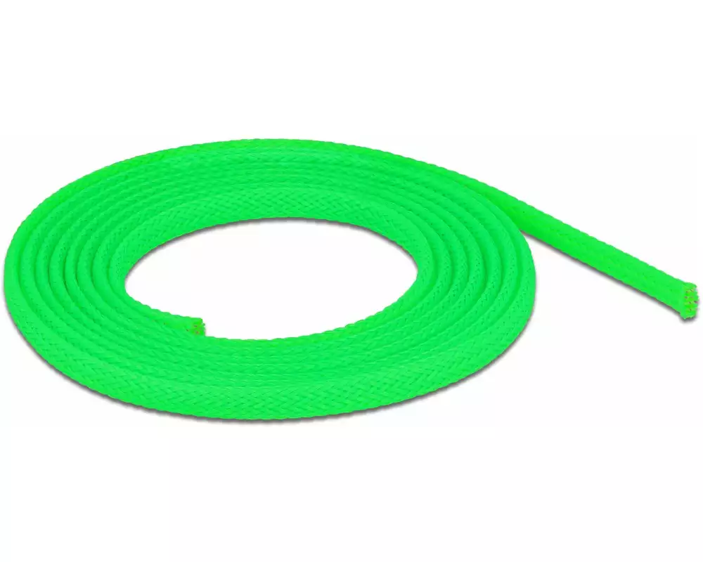 Delock Kabelschlauch dehnbar, 2 m x 6 mm Grün