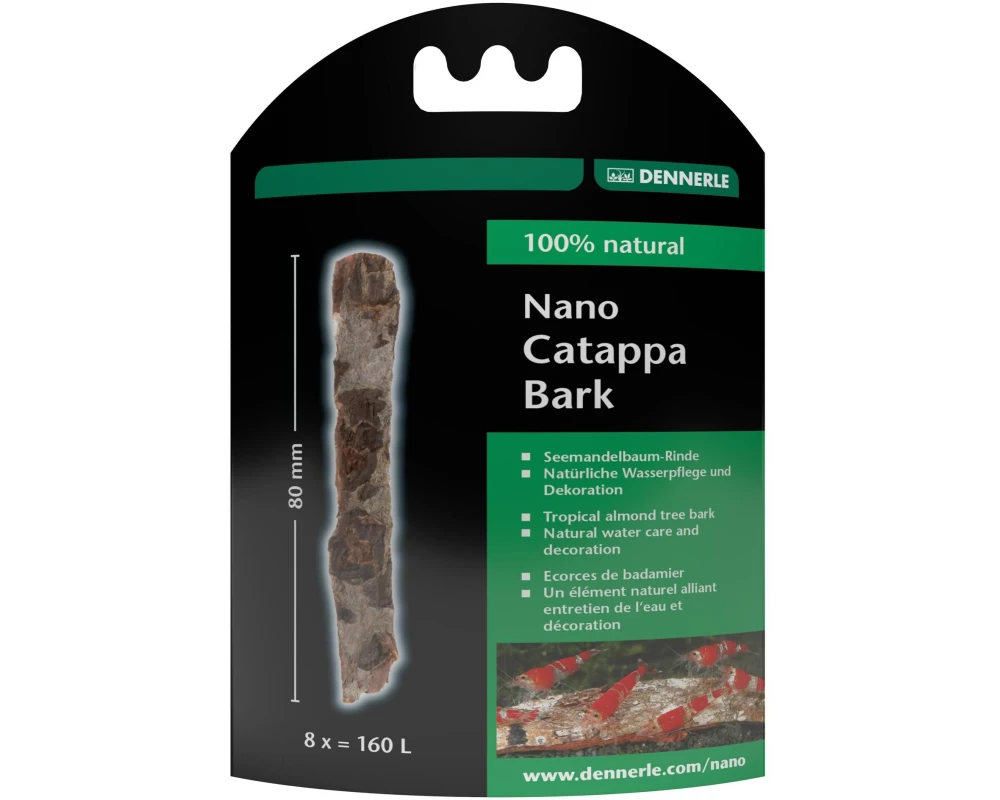 Dennerle Wasseraufbereiter Nano-Catappa-Rinden, 8 x = 160 l