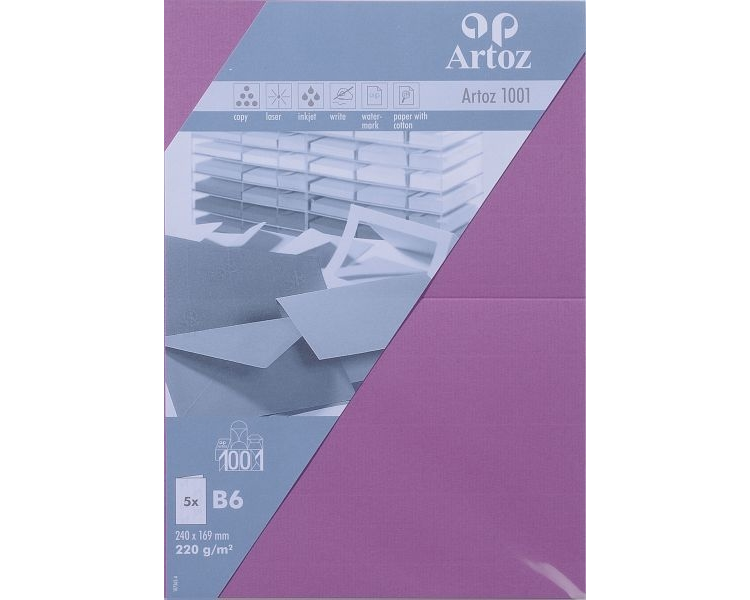 ARTOZ Karten 1001 B6 107362264 220g, holunder 5 Blatt