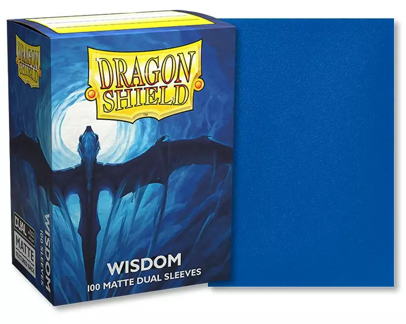 Dragon Shield Kartenhülle Dual Matte: Wisdom Standardgrösse Blau 100