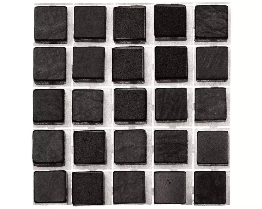 Glorex Selbstklebendes Mosaik Poly-Mosaic 5 mm Schwarz