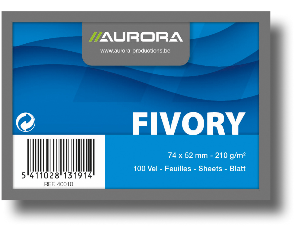 AURORA Karteikarten blanko A8 40010 weiss 100 Stück