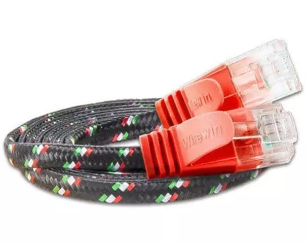 SLIM Slimpatchkabel  Cat 6, UTP, 0.25 m, Rot