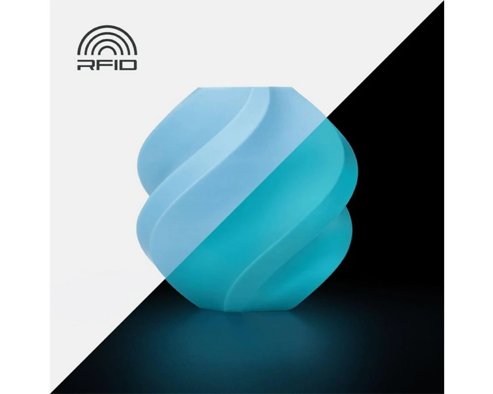 Bambu Lab PLA Glow 1.75 mm 1000 g Blau