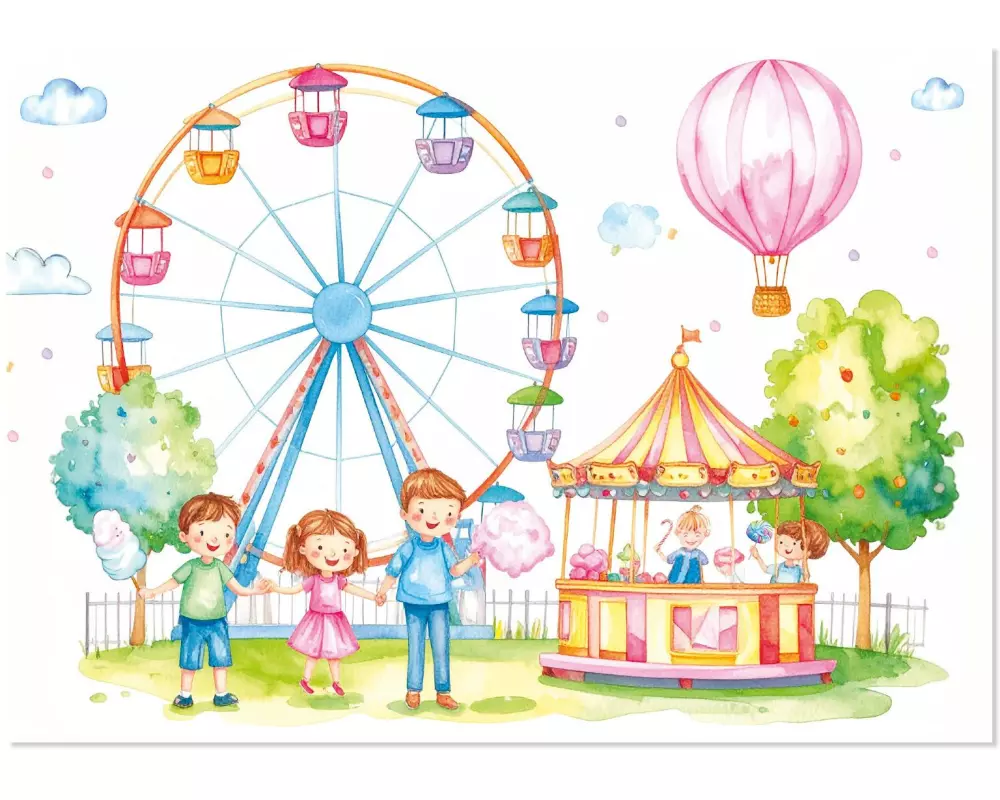 Trendform Papiertischset Cptton Candy Block à 25 Blatt