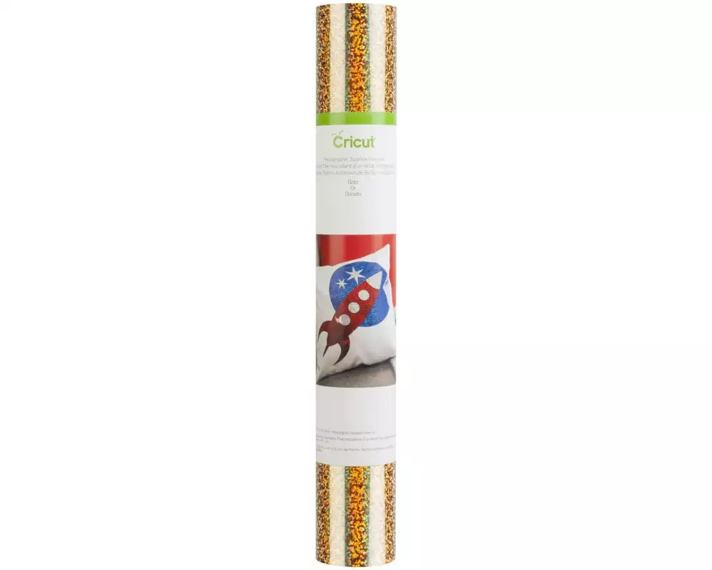 Cricut Aufbügelfolie Holographic Sparkle Gold