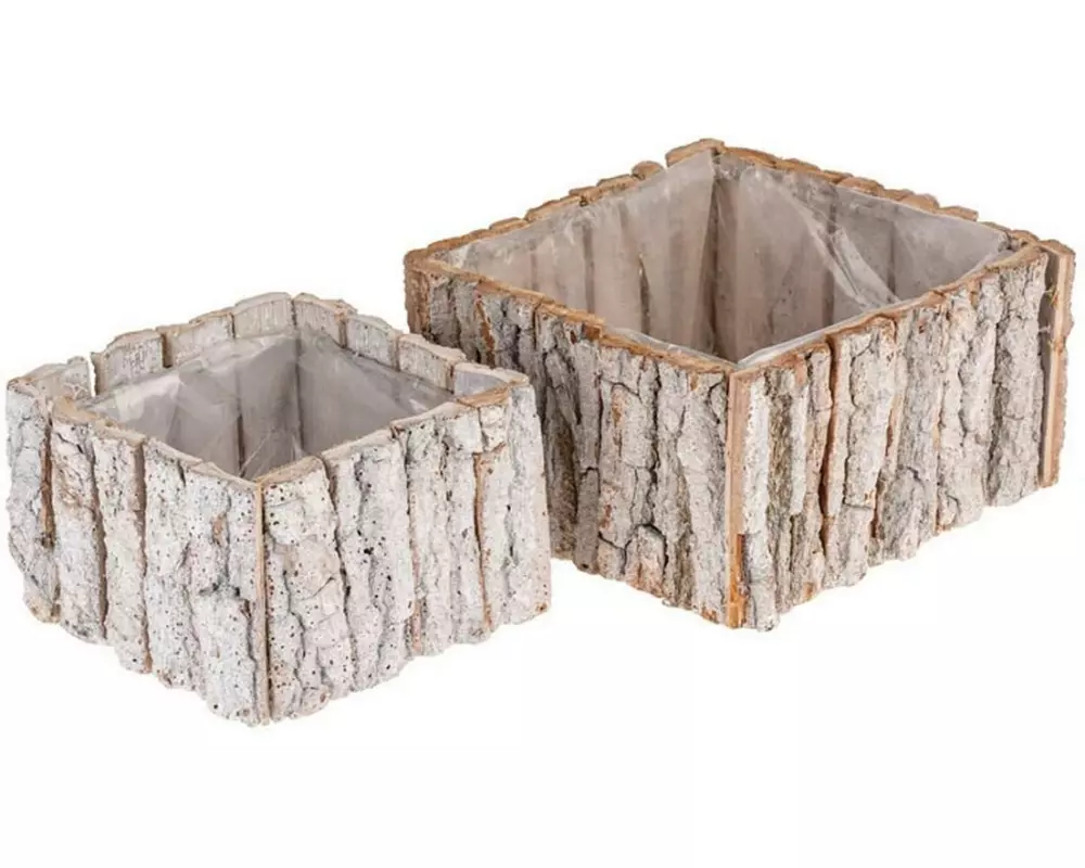 Opiflor Rinde Pflanzschale 2-er Set