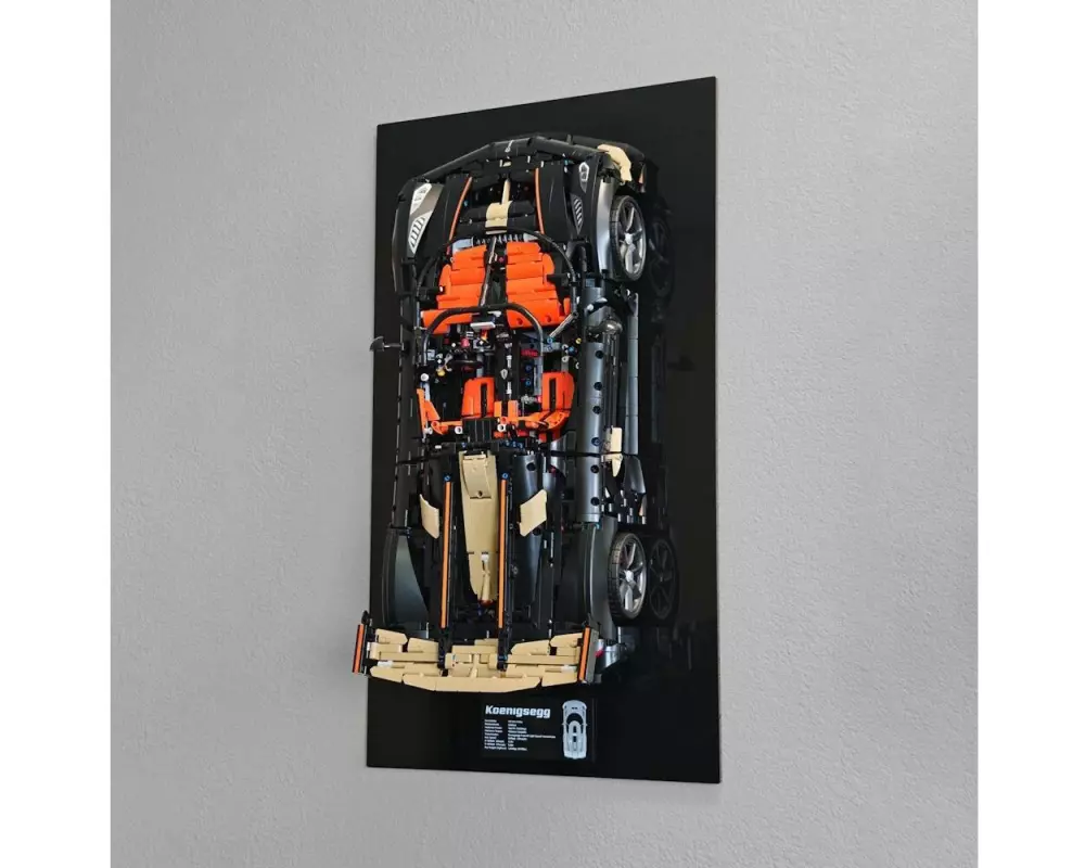 iDisplayit Acryl-Wand-Display LEGO 42232 Koenigsegg Sadair's Spear