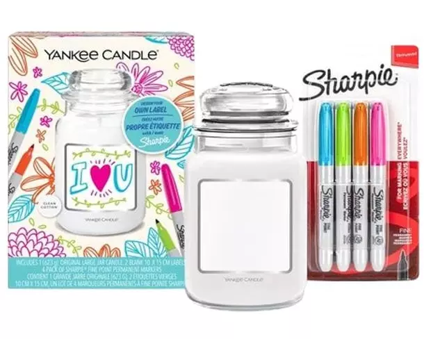 Yankee Candle Duftkerze Yankee Candle & Sharpie Gift