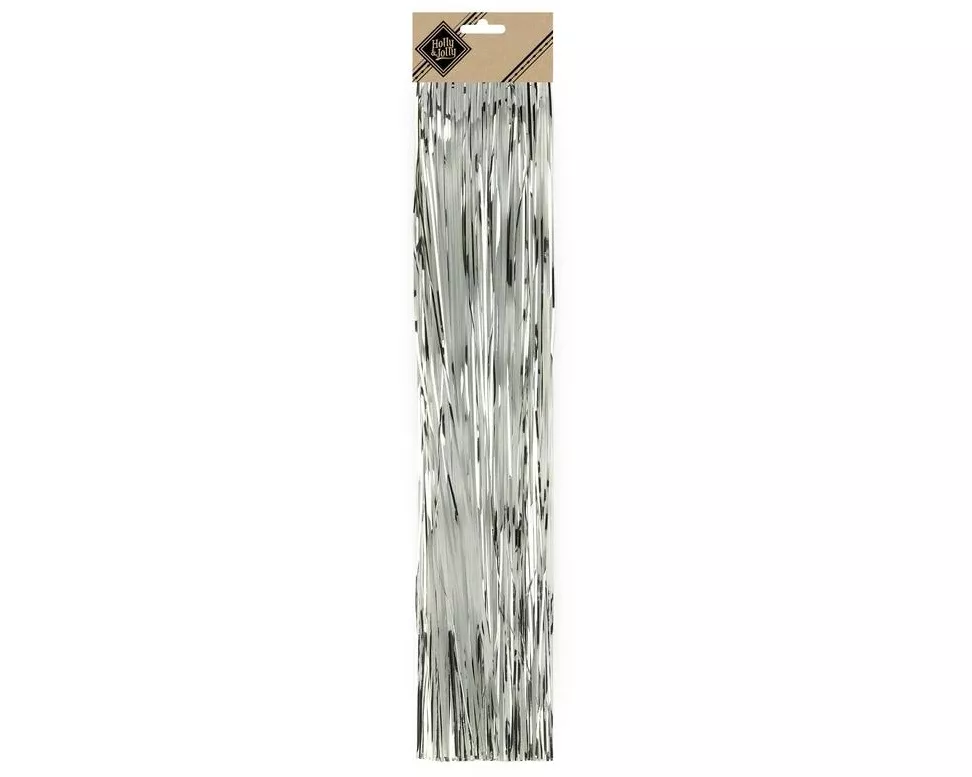 Holly & Jolly Lametta glatt 50 cm, Grau