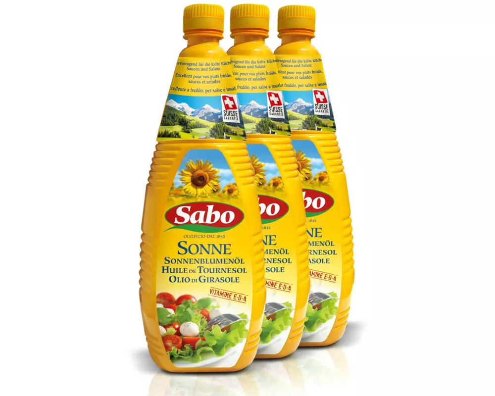 Sabo Sonnenblumenöl raffiniert Sonne 3 x 1 l