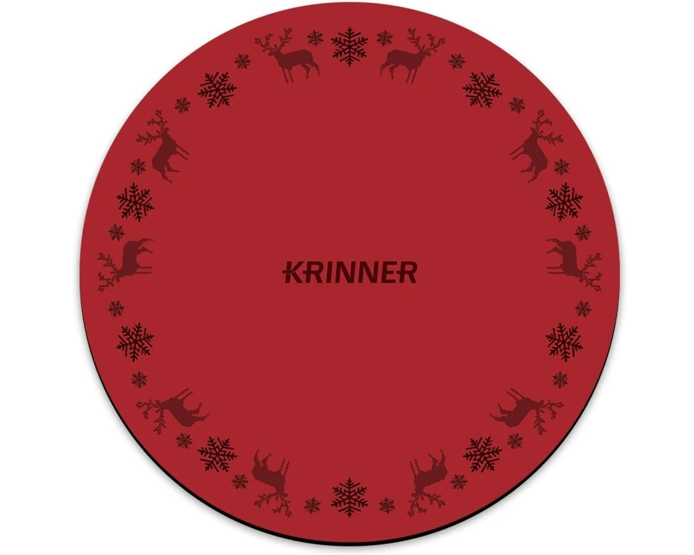 Krinner Christbaumdecke rund, Rot Ø 60 cm
