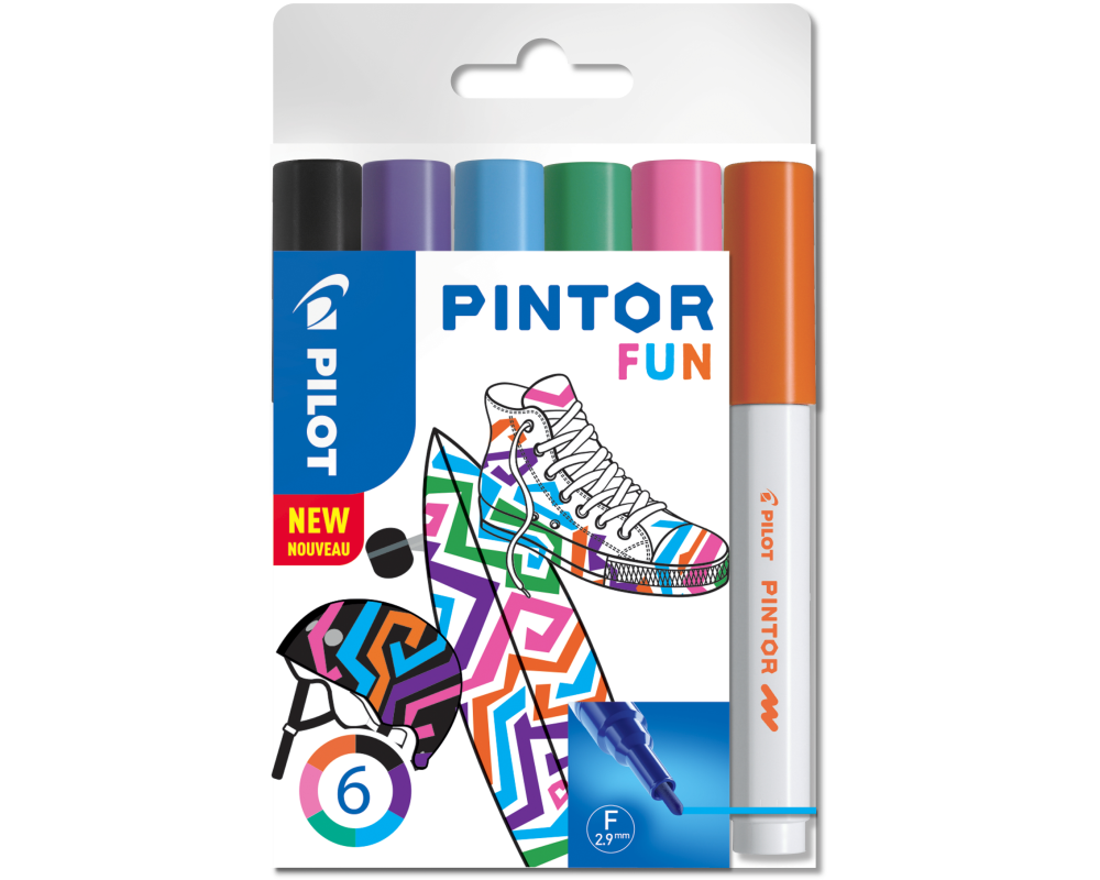 PILOT Marker Pintor Set Fun F S6/0517429 6 Stifte