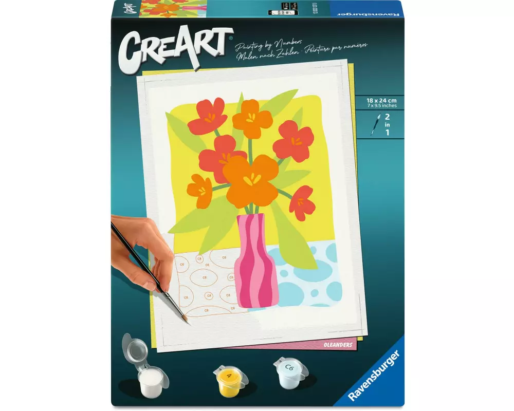 Ravensburger Malen nach Zahlen Malset CreArt Adults Trend Oleander