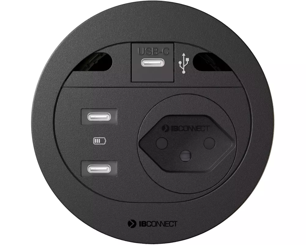 max connect Steckdoseneinheit DIVUS 15W SZ Schwarz