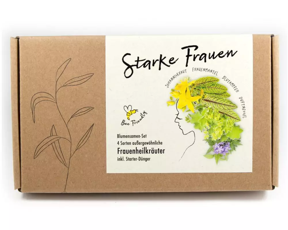 Naturkraftwerk Anzucht Starke Frauen, 4 Sorten Kräuter-Saatgut