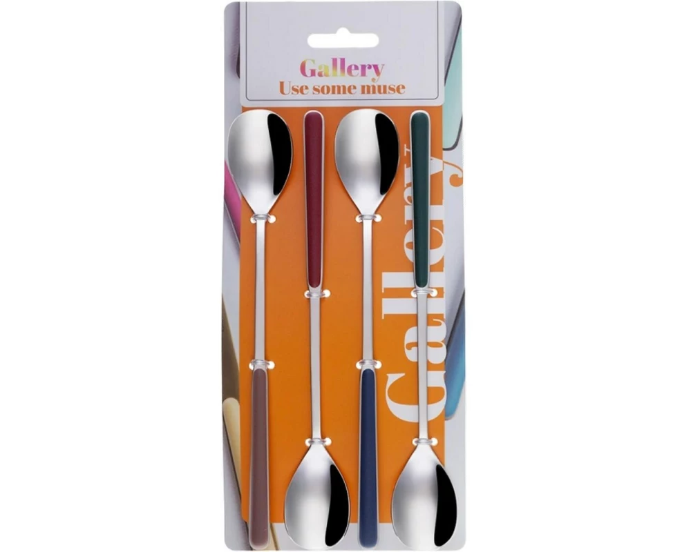 Sola Latte Macchiato Löffel Gallery, RGB-Mix, 4 Stück