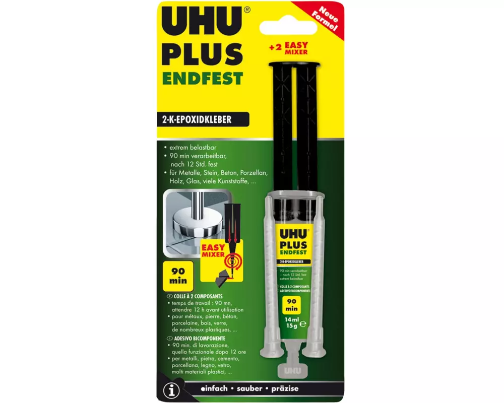 UHU Zweikomponentenkleber Endfest 15 g